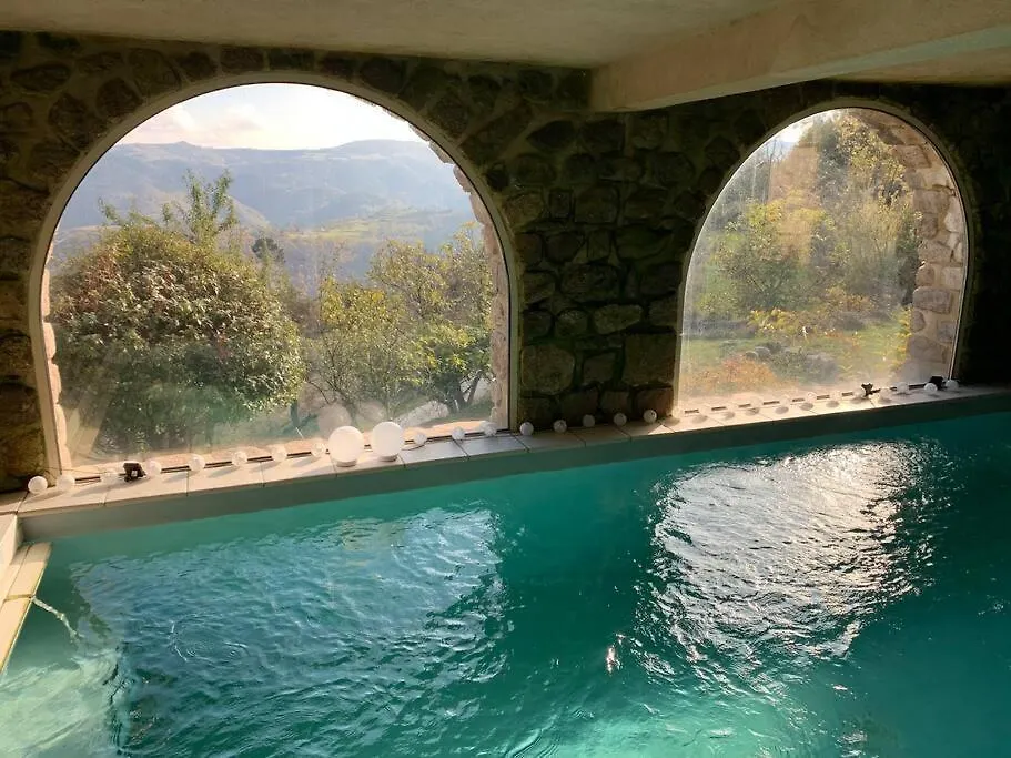 Willa Grande Bastide Vue Magnifique. Piscine Interieure. Saint-Sauveur-de-Montagut